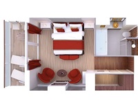 MS EUROPA SPA Suite Grundriss