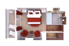 MS EUROPA SPA Suite Grundriss